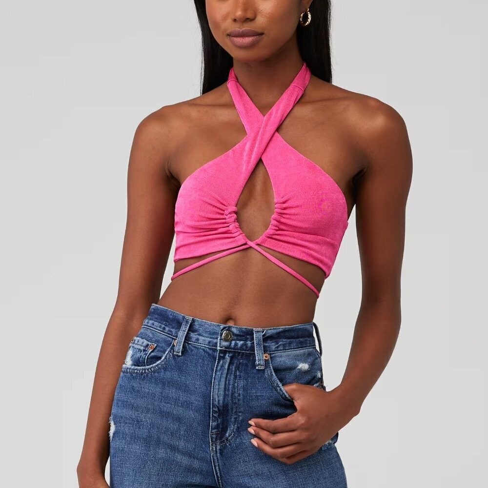 PEPPERMAYO Harlow Crop Top in Pink Size 2 - NWT